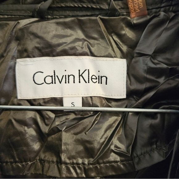 Calvin Klein Quilted Diamond Zip Up Jacket Vest, Small - Picture 2 of 4